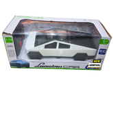1:14 Scale Luxurious RC Car for Kids | Cybertruck-Style Design | Available in White & Grey | 27MHz Remote Control | Age 6+